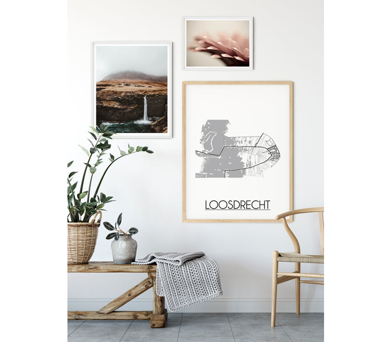 Loosdrecht Stadtplan-poster