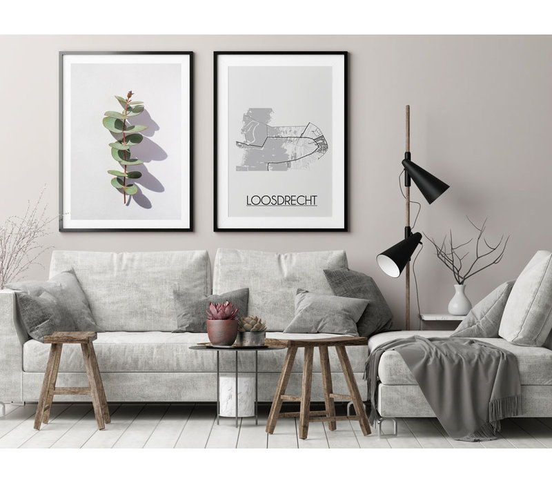 Loosdrecht Stadtplan-poster
