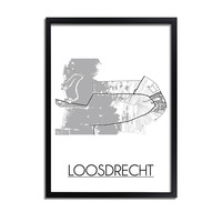 Loosdrecht Stadtplan-poster