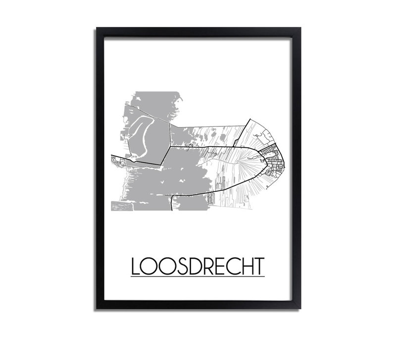 Loosdrecht Stadtplan-poster