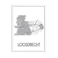 Loosdrecht Stadtplan-poster