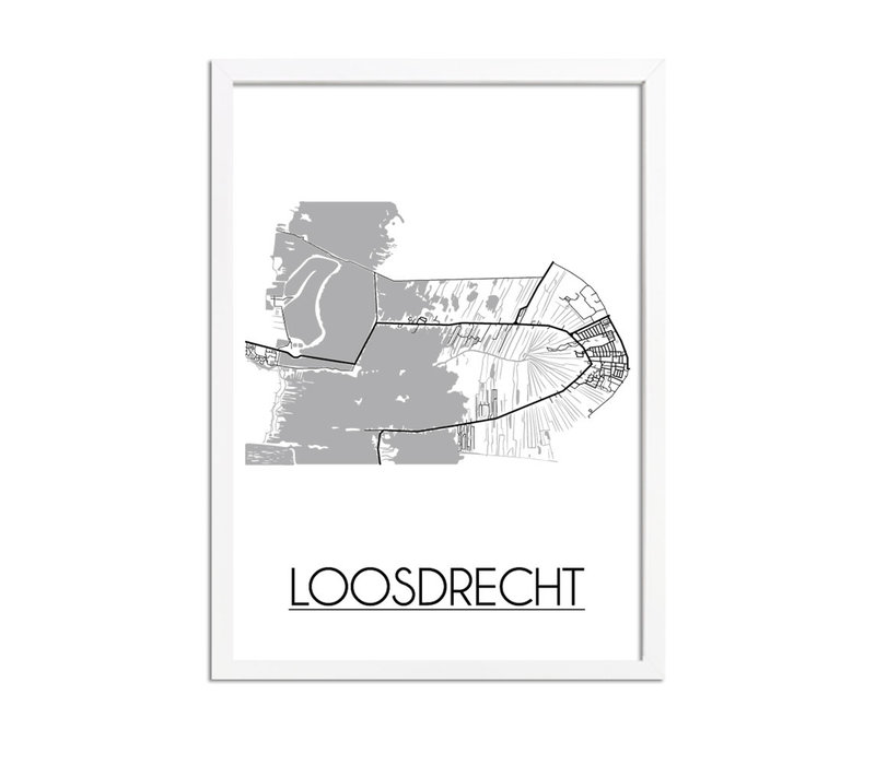 Loosdrecht Stadtplan-poster