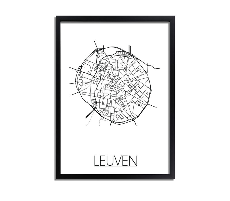 Leuven Stadtplan-poster