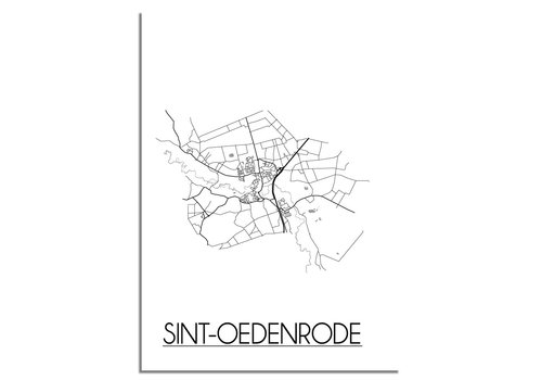 DesignClaud Sint-Oedenrode Stadtplan-poster