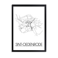 Sint-Oedenrode Plattegrond poster