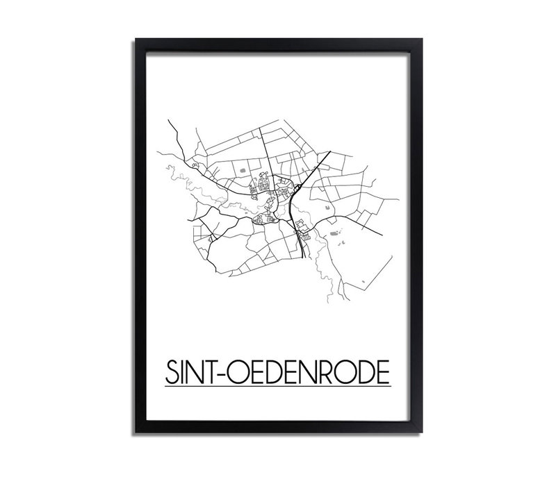 Sint-Oedenrode Stadtplan-poster