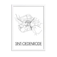 Sint-Oedenrode Plattegrond poster