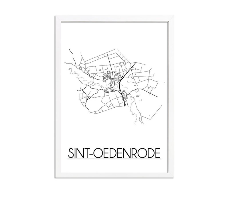 Sint-Oedenrode Stadtplan-poster