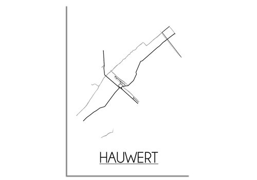 DesignClaud Hauwert Stadtplan-poster