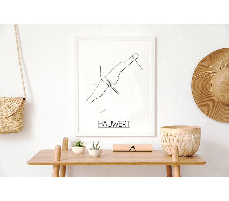 Hauwert Plattegrond poster