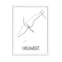 Hauwert Stadtplan-poster