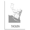 Tholen Stadtplan-poster