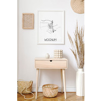 Wognum Stadtplan-poster