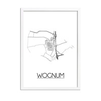 Wognum Stadtplan-poster