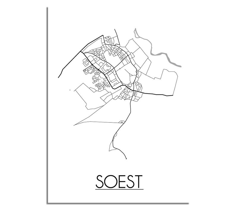 Soest Niederlande Stadtplan-poster