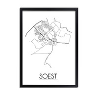 Soest Niederlande Stadtplan-poster