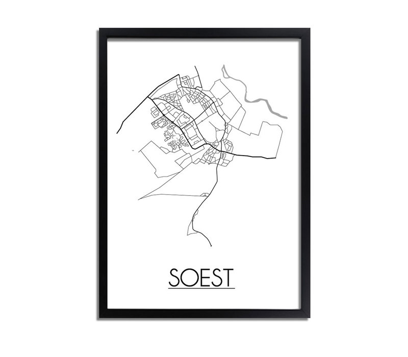 Soest Niederlande Stadtplan-poster