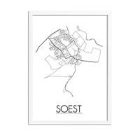 Soest Niederlande Stadtplan-poster