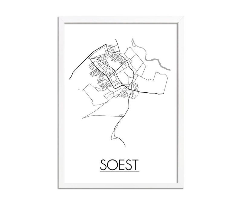 Soest Niederlande Stadtplan-poster