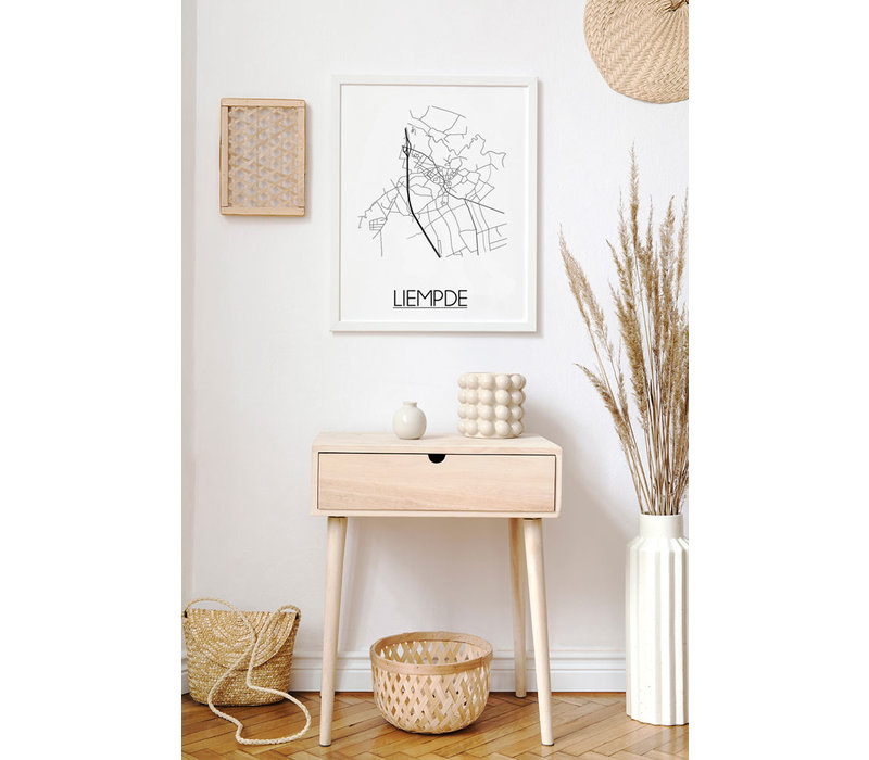 Liempde Niederlande Stadtplan-poster