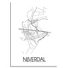 Nijverdal Plattegrond poster