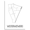Westerwijtwerd Plattegrond poster