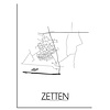 DesignClaud Zetten Niederlande Stadtplan-poster