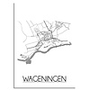 DesignClaud Wageningen Niederlande Stadtplan-poster