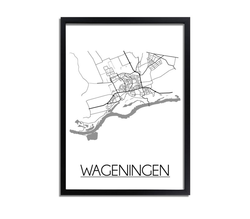 Wageningen Niederlande Stadtplan-poster