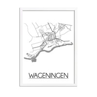 Wageningen Niederlande Stadtplan-poster