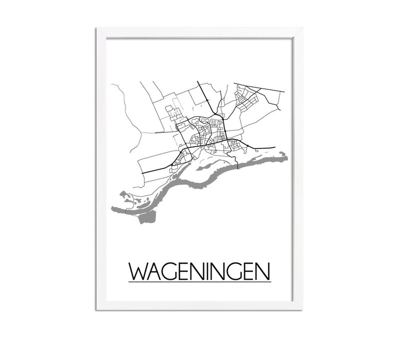 Wageningen Niederlande Stadtplan-poster