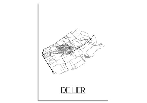 DesignClaud De Lier Niederlande Stadtplan-poster