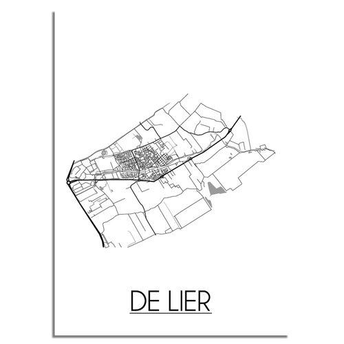 De Lier Plattegrond poster 