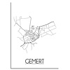 DesignClaud Gemert Niederlande Stadtplan-poster