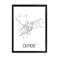 Gemert Niederlande Stadtplan-poster