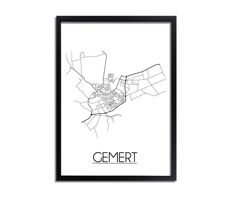 Gemert Niederlande Stadtplan-poster