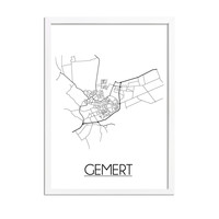 Gemert Niederlande Stadtplan-poster