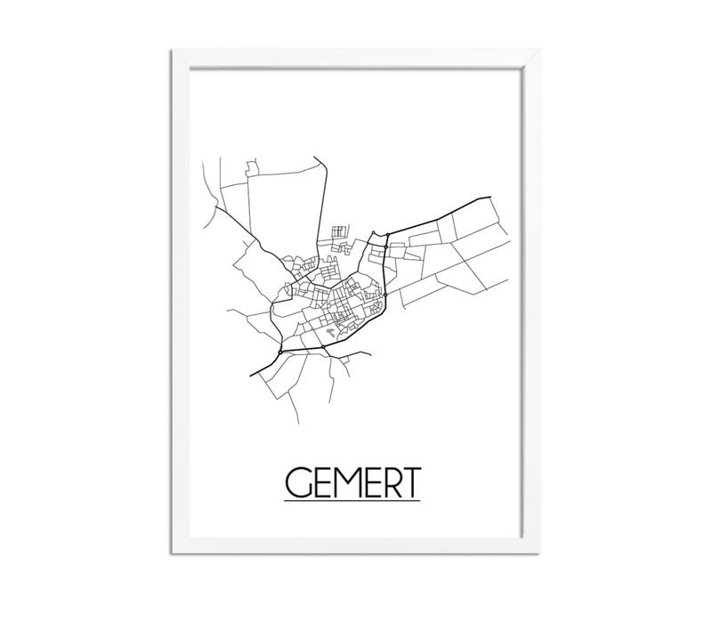 Gemert Plattegrond poster