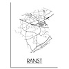 DesignClaud Ranst Stadtplan-poster