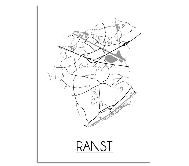 Ranst Stadtplan-poster