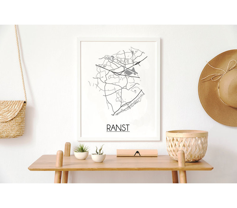 Ranst Stadtplan-poster