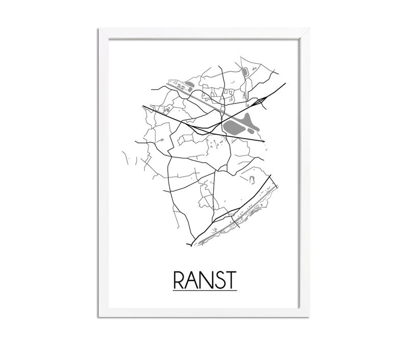 Ranst Stadtplan-poster