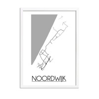 Noordwijk Stadtplan-poster