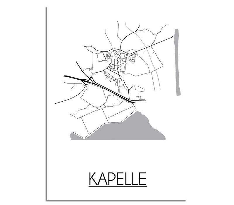 Kapelle Stadtplan-poster