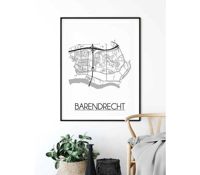 Barendrecht Stadtplan-poster