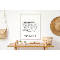 Barendrecht Stadtplan-poster