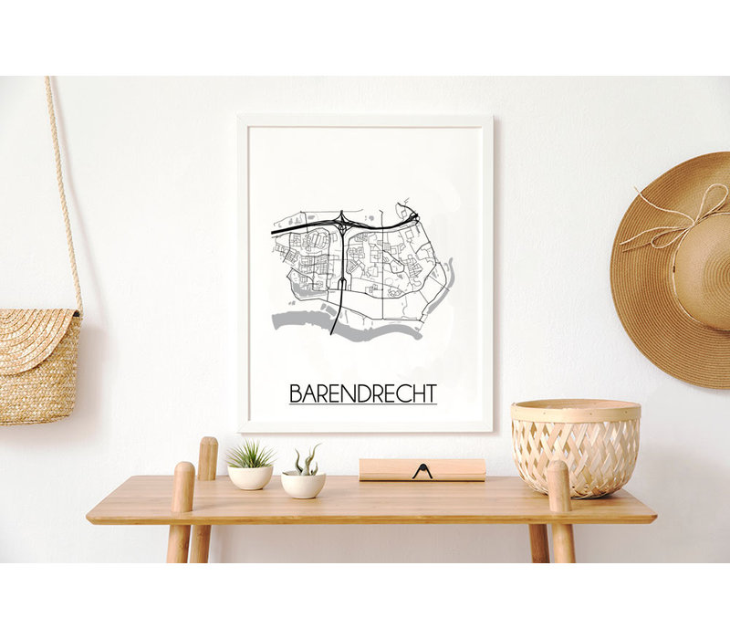 Barendrecht Stadtplan-poster