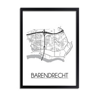 Barendrecht Stadtplan-poster