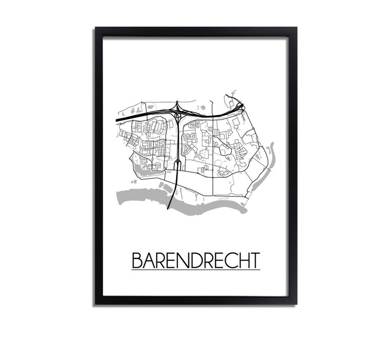 Barendrecht Stadtplan-poster