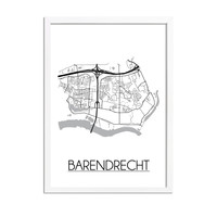 Barendrecht Stadtplan-poster